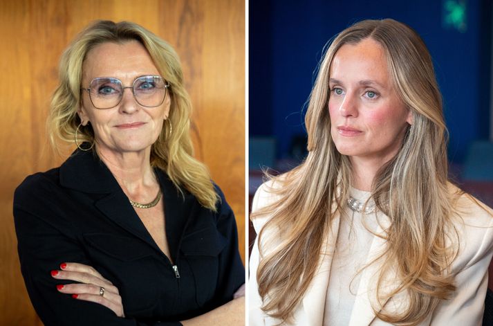 Heiða Björg Hilmisdóttir, til vinstri, var borgarstjóri fimm fyrstu mánuði ársins áður en Hildur Björnsdóttir, til hægri, tók við af henni þann 2. júní.