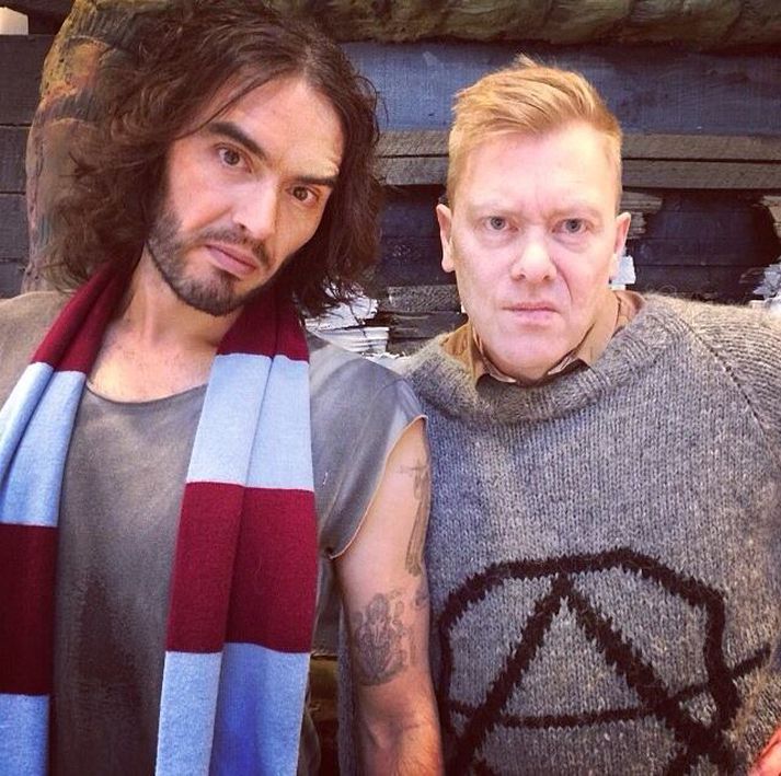 Russel Brand og Jón Gnarr.