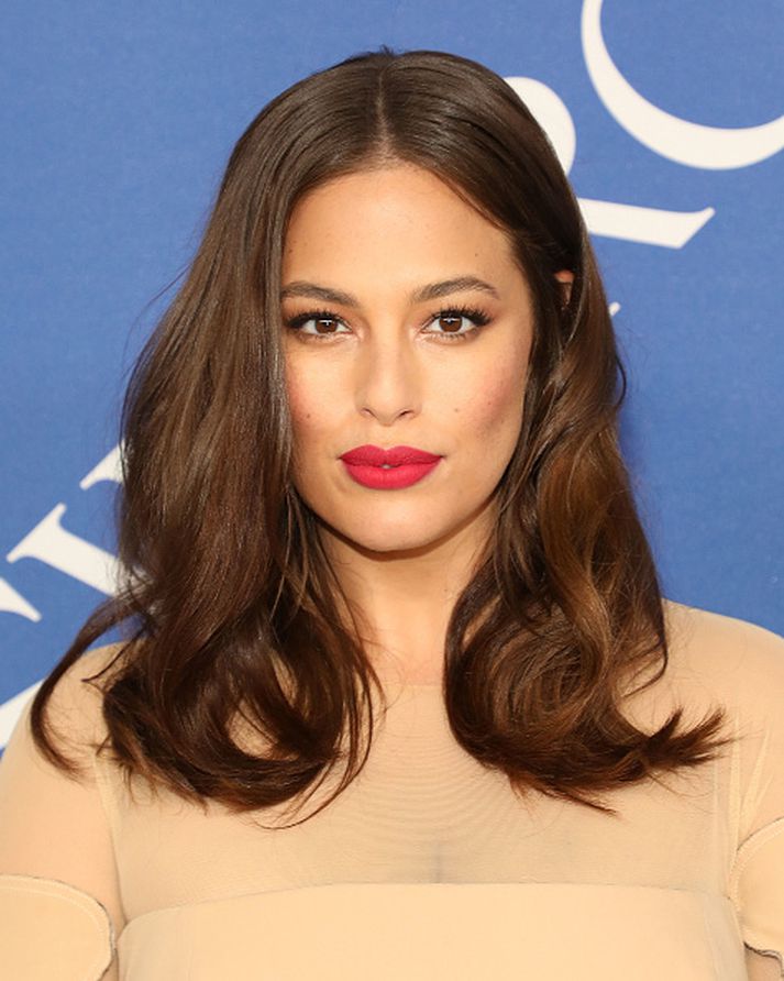 Ashley Graham er stödd á landinu.