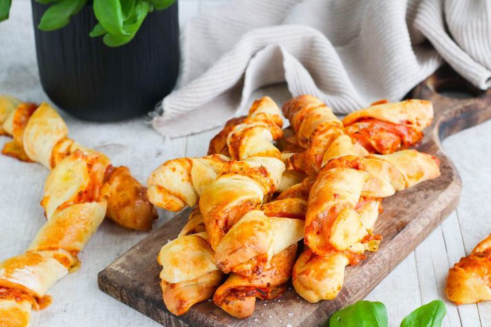Pizzasnúningarnir eru frábærir sem nesti fyrir krakkana í vetur.