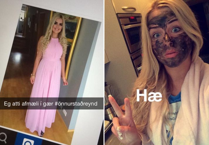 Diljá Helgadóttir sér um Snapchatið fyrir Ungfrú Ísland í dag.