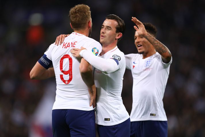 Harry Kane, Ben Chilwell og Jadon Sancho. Spurning hvort þeir skipti um lið fyrir næsta tímabil.