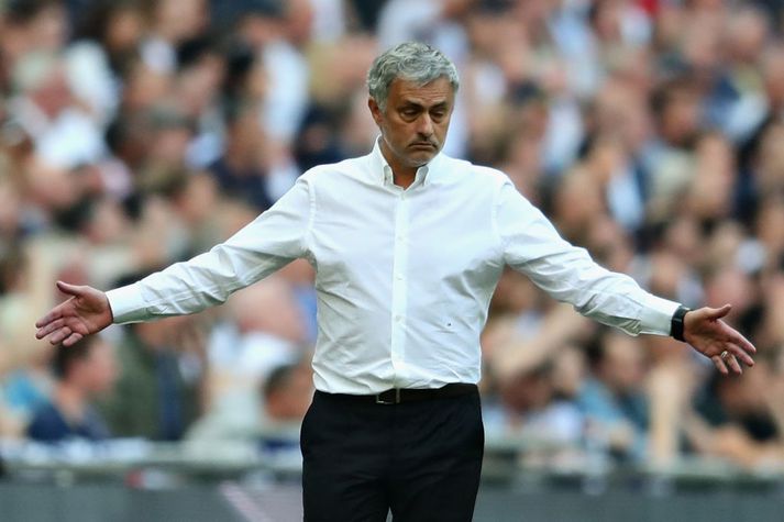Mourinho á hliðarlínunni.