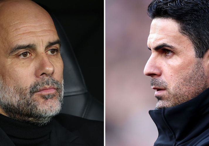 Pep Guardiola er hrifinn af því sem Mikel Arteta, hans gamli aðstoðarmaður, er að gera hjá Arsenal.