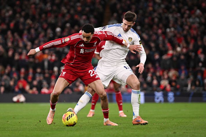 Hugo Ekitike var heiðarleikinn uppmálaður í leiknum gegn Leeds. 