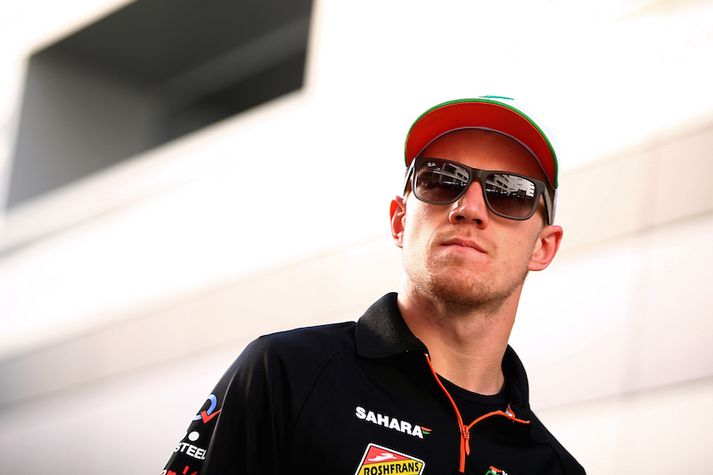 Nico Hulkenberg verður áfram í litum Force India.