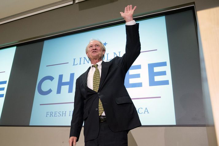 Lincoln Chafee, yfirgefur sviðsljósið.