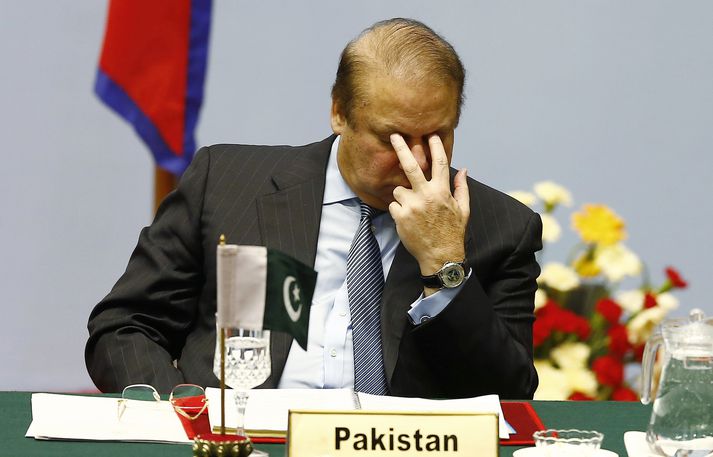 Nawaz Sharif varð í þrígang forsætisráðherra Pakistan, fyrst árið 1990.