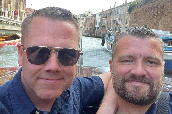 Sindri og Albert á góðum degi.