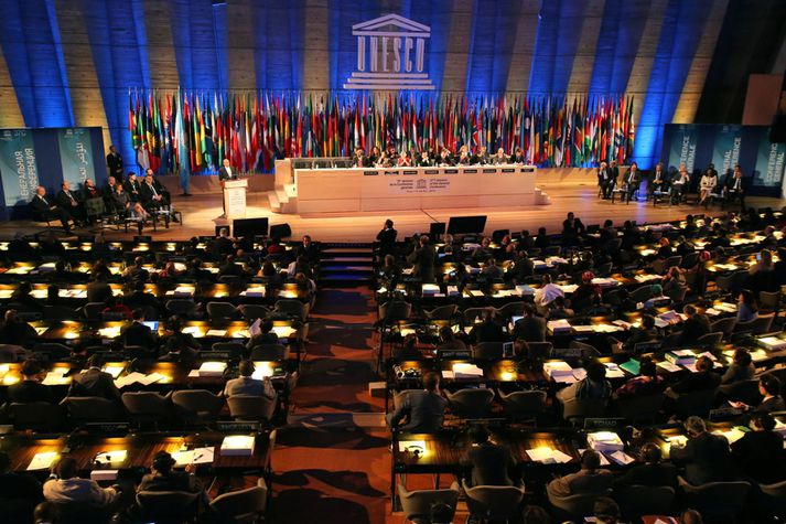 Frá þingi UNESCO í vikunni.