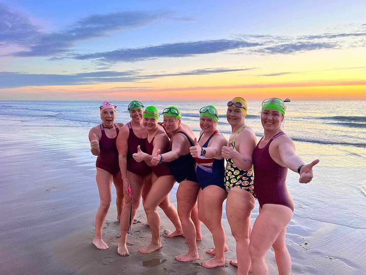 Frá vinstri: Magnea Hilmarsdóttir, Elísa Kristinsdóttir, Agnieszka Narkiewicz-Czurylo, Birna Björnsdóttir, Kath Howlet, Sara Friðgeirsdottir og Erna Héðinsdóttir.