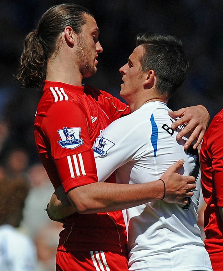 Joey Barton og Andy Caroll á rómantískri stundu
