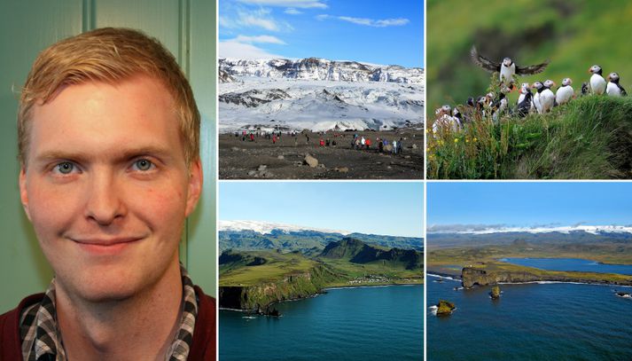 Eiríkur Vilhelm Sigurðarson, forstöðumaður Kötluseturs, segist hafa orðið var við greinilega aukningu ferðamanna í Mýrdalnum í sumar.