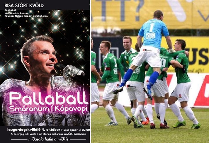 Ekki liggur fyrir hvort leikmenn meistaraflokks Breiðabliks muni gera sér glaðan dag annað kvöld og skella sér á Pallaball.