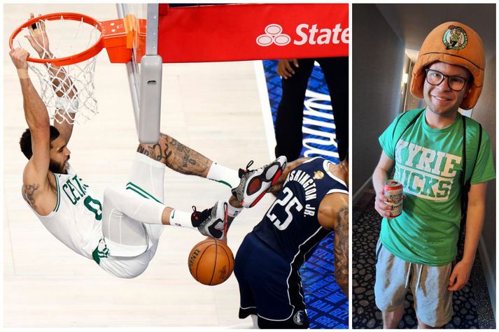 Andri Már Eggertsson er harðasti Boston Celtics maður landsins.