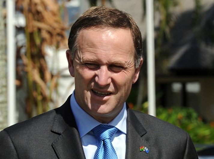 John Key, forsætisráðherra Nýja-Sjálands, segir það vera kraftaverk að enginn skuli hafa farist í skjálftanum. Mynd/ afp.