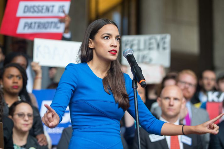 Alexandria Ocasio-Cortez er einn þingmanna Demókrataflokksins í fulltrúadeild Bandaríkjaþings.