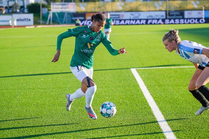 Sveindís Jane Jónsdóttir hefur verið frábær í sumar.