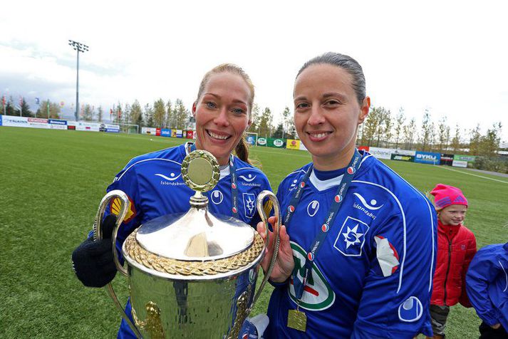 Stjörnukonurnar Ásgerður Stefanía Baldursdóttir og Danka Podovac.