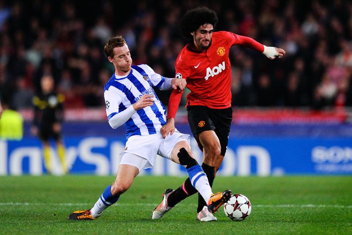 Fellaini í leik gegn Real Sociedad.