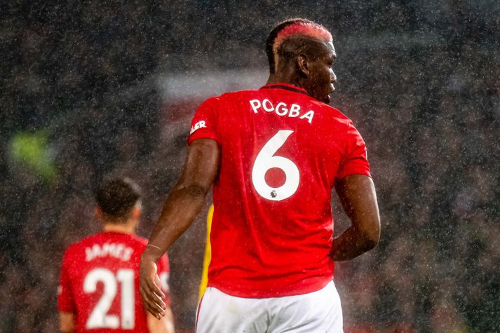 Paul Pogba í einum af fáum leikjum sínum með Manchester United á leiktíðinni en þarna er hann í leik á móti Arsenal 30. september síðastliðinn.