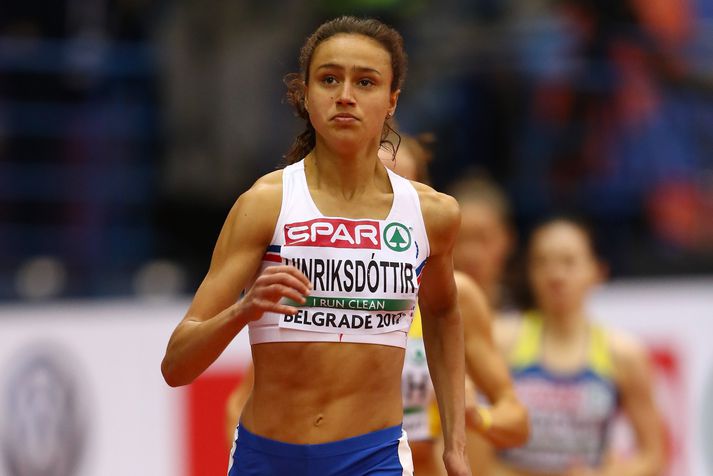 Aníta Hinriksdóttir keppti aftur á stórmóti eftir langa fjarveru.