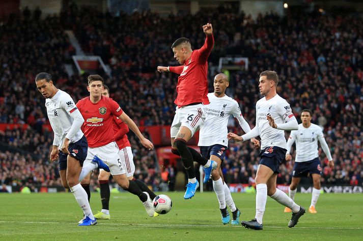 Marcos Rojo er ekki mesti aðdáandi Harrys Maguire.