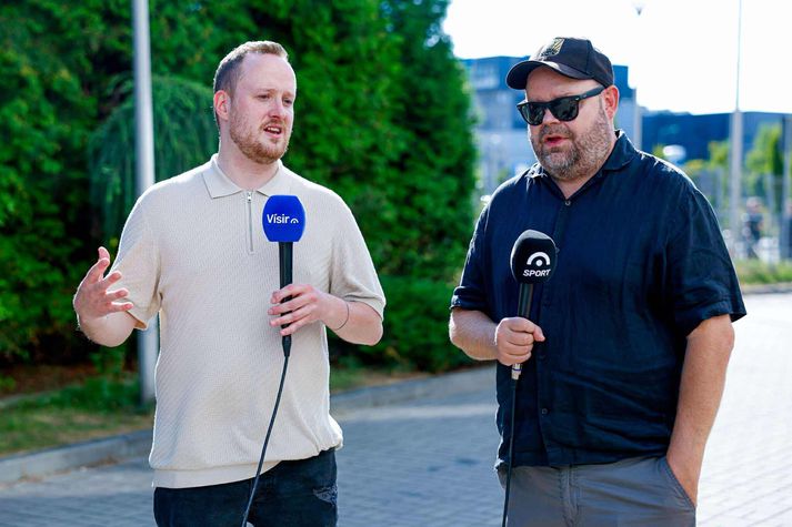 Henry Birgir og Valur Páll eru fegnir að þurfa ekki að tala aftur um þessa helgi.
