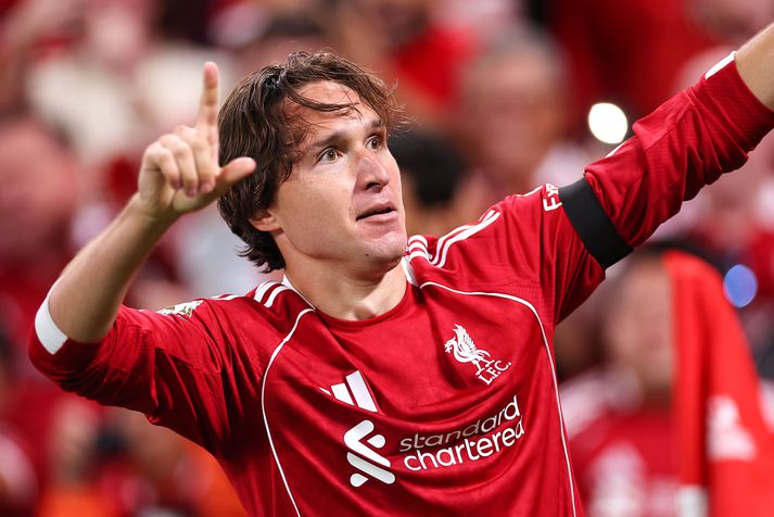 Varamaðurinn Federico Chiesa kom Liverpool til bjargar. 