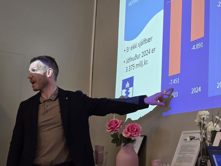 Bragi fékk fjölmargar spurningar frá fundargestum vegna fjármálanna og svaraði þeim skýrt og vel.