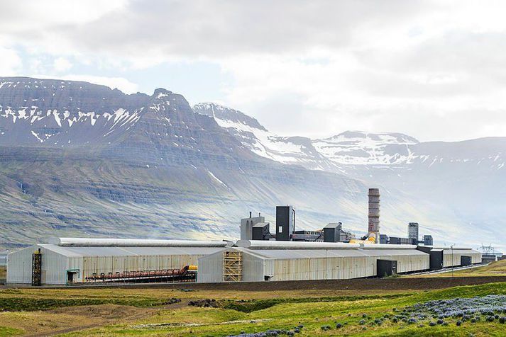 Álver Alcoa á Reyðarfirði.