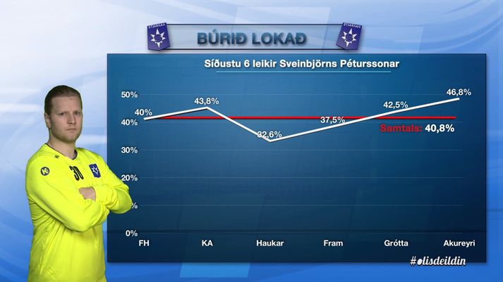 Sveinbjörn Pétursson er besti markmaður deildarinnar í dag