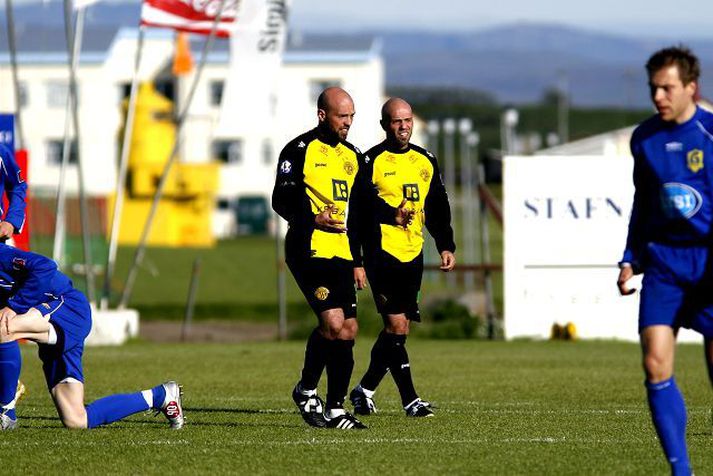 Arnar og Bjarki gerðu góða hluti sem þjálfarar hjá ÍA seinni hluta sumarsins 2006.
