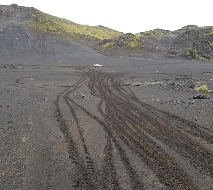 För í sandinum á Fjallabaki.