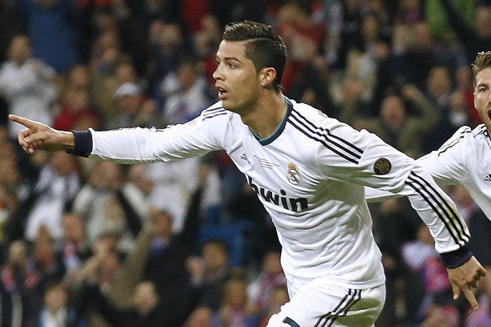 Cristiano Ronaldo í leik með Real Madrid.