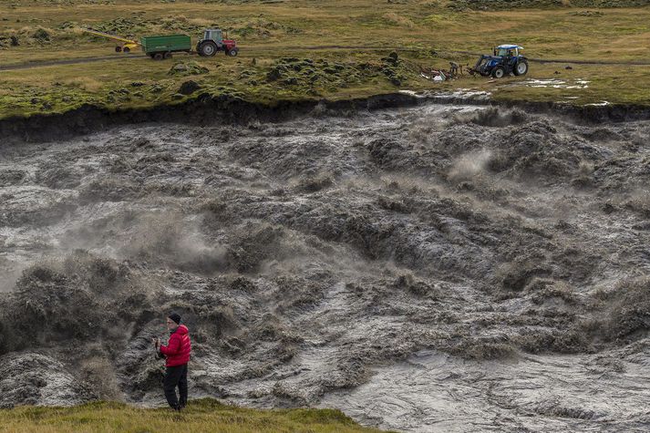 Frá Skaftárhlaupi árið 2015.