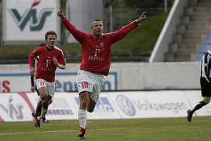 Helgi Sigurðsson skoraði í dag, en það dugði ekki.