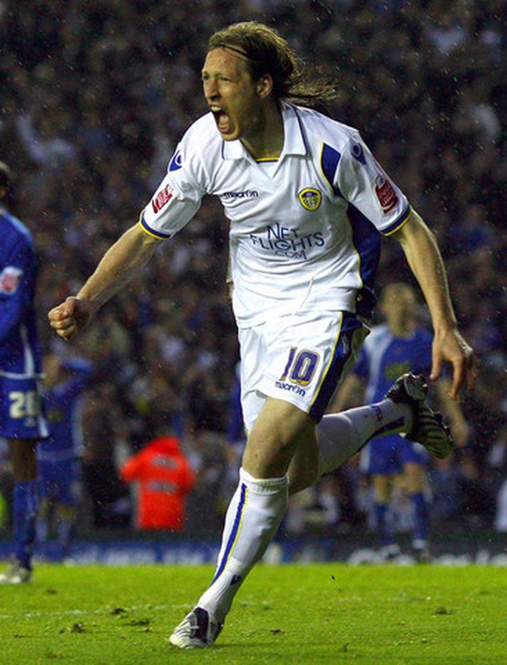 Argentínumaðurinn Luciano Becchio skoraði mark Leeds í venjulegum leiktíma í kvöld.