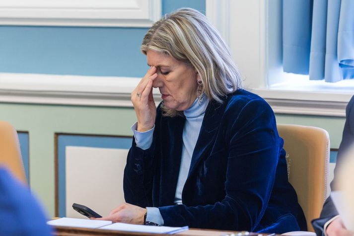 Hanna Katrín Friðriksson atvinnuvegaráðherra hefur um nóg að hugsa þegar kemur að frumvarpi um veiðigjöldin.
