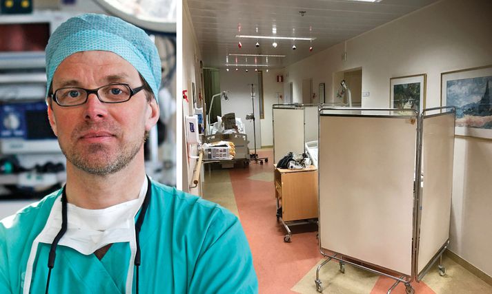 Tómas Guðbjartsson, hjartaskurðlæknir á Landspítalanum segir það fráleitt að myndir af ganga- og biðstöfuinnlögnum hafi verið sviðsettar með sig sem leikstjóra.