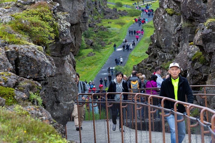 Talið er að andlát mannsins í Almannagjá hafi verið af náttúrulegum ástæðum.