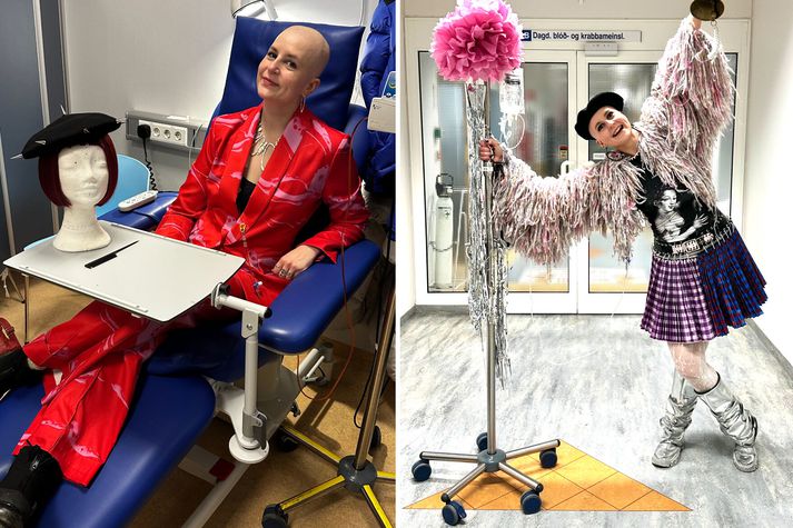 Tanja Huld Levý Guðmundsdóttir greindist með brjóstakrabbamein í fyrra. Tískan hefur gert lyfjagjöfina að jákvæðari upplifun.