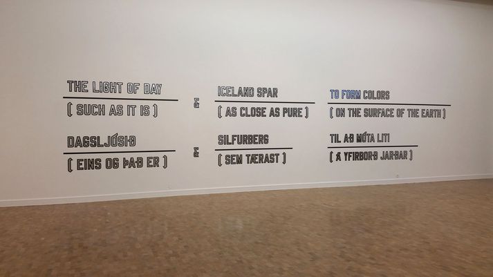 Lawrence Weiner (1942) Dagsljósið/The Light of Day, 1998