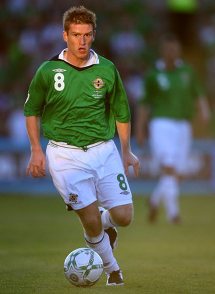 Steve Davis, leikmaður Norður-Írlands.