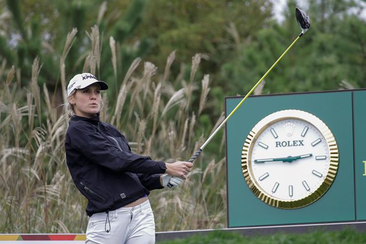 Ólafía Þórunn Kristinsdóttir er örugg með þátttökurétt á LPGA-mótaröðinni á næsta ári.