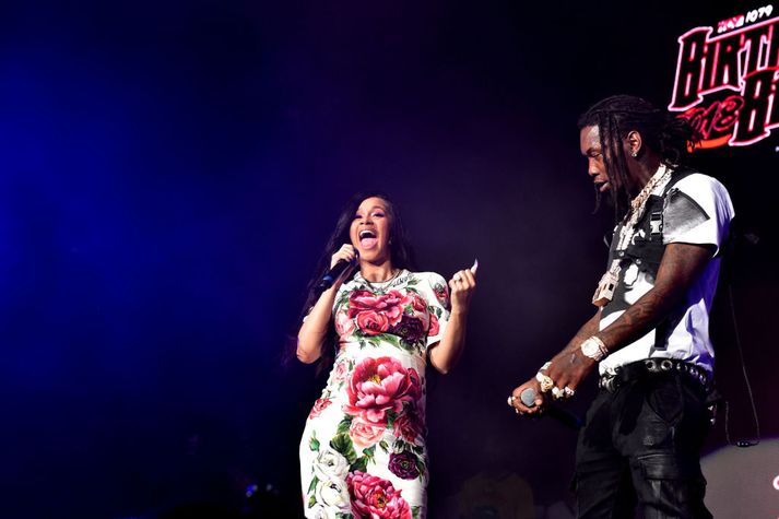 Cardi B og Offset troða upp í Atlanta í júní síðastliðnum.