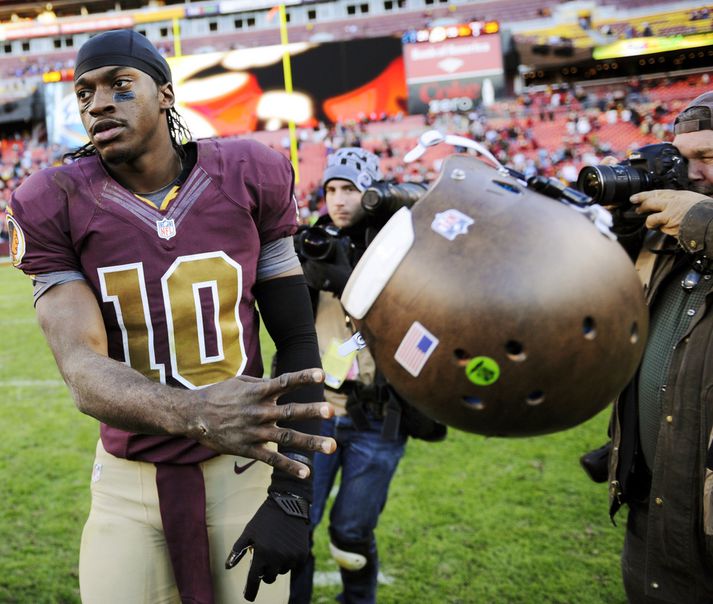 Robert Griffin þriðji er leikstjórnandi Washington Redskins.