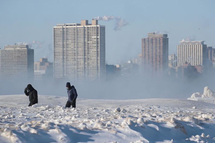 Það er kuldalegt um að litast í Chicago þessa dagana.