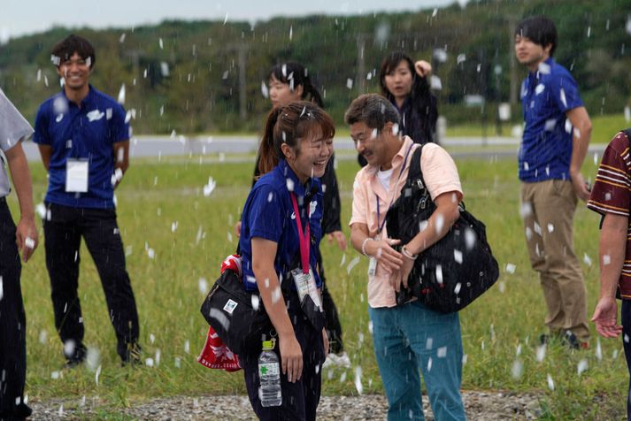 Snjórinn er skemmtilegur. Það þótti tilraunadýrunum í Japan.