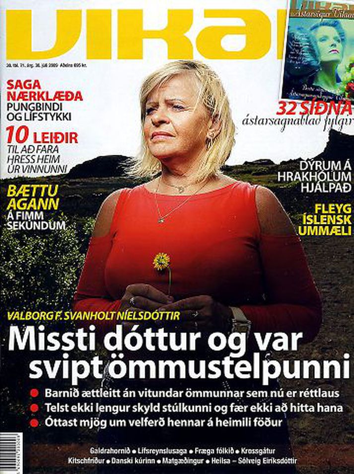 Valborg Svanholt sagði í viðtalinu að fyrrverandi tengdasonur hennar færi illa með barnabarn hennar.